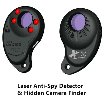 Prenosné Anti-Spy Skryté Kamery Laserový Detektor Špionážne Kamery Finder s Štyri INFRAČERVENÉ Svetlo