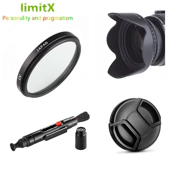 UV Filter + clona + Šošovky + Čistiace Pero pre Panasonic GX80 GX85 GX800 GX850 s Lumix G Vario 12-32mm MEGA O. I. S. Objektív