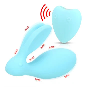 OLO Dvojitý Šok na Sebe Skok Vajíčko na Diaľkové Ovládanie Vibrátor Stimulátor Klitorisu sexuálnu Hračku Pre Pár Wireless G Mieste Rabbit Vibrátor