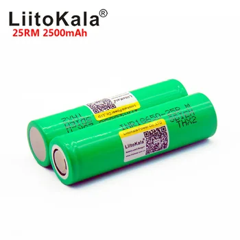 100KS liitokala 18650 2500mah lítiové batérie, 25R INR1865025RM 20A batérie