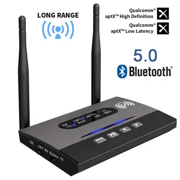 Bluetooth 5.0 Audio Vysielač, Prijímač CSR8675 Aptx Pre automobilový TV Slúchadlá MB22 Bluetooth Audio Vysielač, Prijímač Pre TV, PC