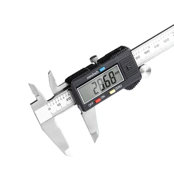Vysoko kvalitné 0-150 mm Merací Nástroj z Nerezovej Ocele Strmeň Digitálneho Senzora Strmeň Rozchod Mikrometer Paquimetro Messschieber