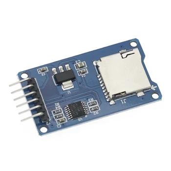 50pcs/veľa Micro SD kartu mini TF card reader modul SPI rozhrania s úrovňou converter čip