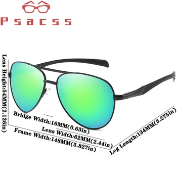 Psacss Polarizované slnečné Okuliare Mužov 2019 Klasické Pilot, Slnečné Okuliare, Luxusné Značky Dizajnér Zrkadlové Jazdy lentes de sol hombre UV400