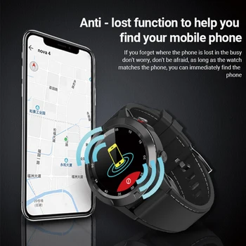 Havit Smart hodinky Bluetooth GPS Informácie Push Srdcovej frekvencie Inteligentné Tlak Vzduchu IP67 Nepremokavé Plný Kolo Obrazovke Prevádzky