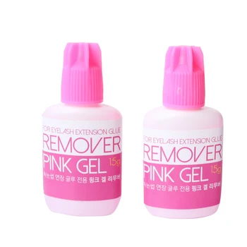 15 g Ružový Gél Remover Pre Predĺženie Rias Lepidlo Z Kórei Odstránenie Rias Rozšírenia