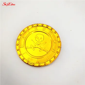 3,5 CM 50Pcs & 100ks Trendy Bitcoin Mince Darček Plastové Zlaté Mince Dieťa Hračku Pirát Zlaté Mince Bitcoin Party Dekorácie 5Z