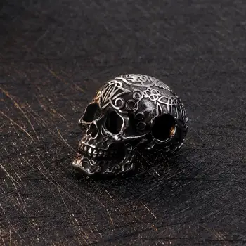 25*24 mm Titánové ocele Kostry Lebky Náhrdelník Prívesok Pre Mužov Punk Ghost Hlavu Šperky