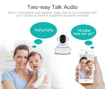 Silný Signál WiFi IP Kamera 1080P Pan Tilt 4X Zoom Wireless Home Security Network Opatrovateľka, Pet Kamery Baby Monitor INFRAČERVENÉ Nočné Videnie