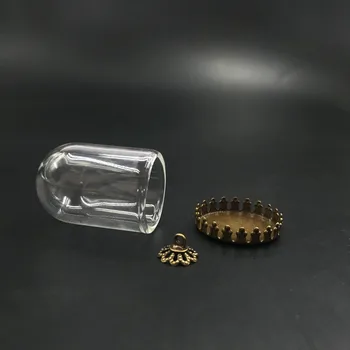 30x20mm diy bell jar trubice tvar skla svete bronz koruny zásobník čipky spp set sklenené fľaše náhrdelník prívesok sklenenej fľaštičke st dekor