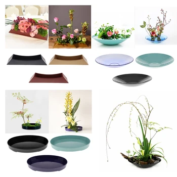 Japonská Ikebana Suiban Kvet Vody Zásobník Doska pre Čerstvé Kvety Sprostredkovanie