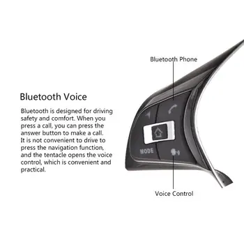 Nový multifunkčný Volant Tlačidlo Audio Prepínač Tlačidlo Telefónu Pre VW Volkswagen Jetta golf polo passat rozbočovače Univerzálny