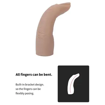 Silikónové Falošné Nail Art Prst Praxi Model Manikúra Školenia False Gél Na Umývanie Rúk Poľského Displej Toolsnails Practics Prst
