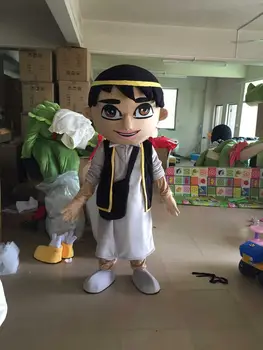 Nový Príchod na mieru Arabských mladý muž bábika Maskot Kostým pre Dospelých Halloween Narodeninovej party cartoon Oblečenie Cosplay Kostýmy