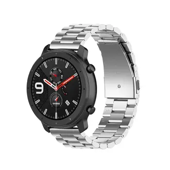 Nový Náramok z nerezovej watchband Pre Huami Amazfit GTR 47mm/42mm wriststraps pre Samsung Galaxy Sledovať 46 mm/42mm popruh 20 mm 22 mm