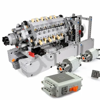 NOVÉ V42 Motora, motor Buliding Bloky zostavené Väčšinu Častí s Výkonom Funkcie Motory Kompatibilné s logá Techniku, Auto
