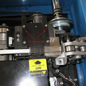 BateRpak vľavo-vpravo stlačte bar semi automatic páskovania časti strojov,spevnenie okrajov stroj stlačte popruh