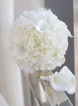 Iffo nový produkt vlastné nevesta brošňa kytice, svadobné kytice nevesty corsage bridesmaid, zápästie kvetinové svadobné Umelý kvet hodvábnej
