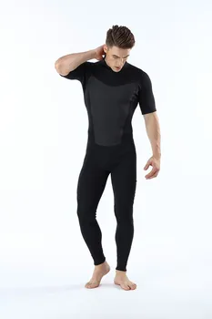 Mens 2 mm Potápačský oblek krátke rukávy jeden kus neoprén ponoriť vyhovovali udržiavať v teple, potápanie, surfovanie, oblečenie, outdoor potápačský oblek