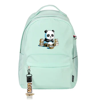 Zviera Panda Kawaii Ženy Bookbag Ružová Školské Tašky pre Dospievajúce Dievčatá Mochila Feminina Nylon Notebook Batoh Roztomilý Bagpack