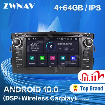 Carplay Pre Toyota Auris 2006 2007 2008 2009 2010 2011 2012 Android Prehrávač, GPS Navi Auto Audio Stereo Rádio Rekordér Vedúci Jednotky