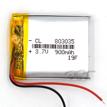 Lítium-Polymérová Batéria 803035 3,7 V 900mah Nabíjateľná Liion Článková Li-Po Pre DVD PAD PDA MP5 GPS Digitálne Produkt Navigator