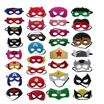 12pcs/veľa Superhrdina cartoon detí masky narodeninovej party dekorácie, party hry sú detské masky pre stávajú hrdinovia