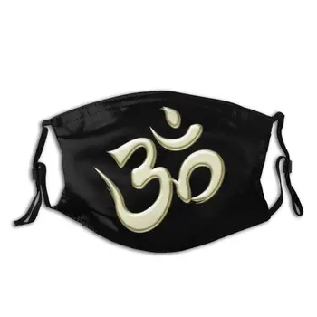 Zlatá Sv. Om Zábavné Vytlačiť Opakovane Pm2.5 Filtra Tvár Masku Om Mantra Budhizmu, Hinduizmu Budhistické Hinduistickej Spirituality Duchovne