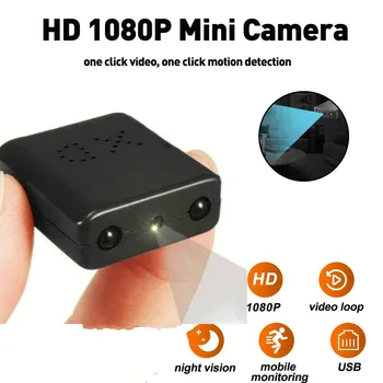 Mini Kamera 1080P XD IR-CUT Najmenšie HD Videokamera Infračervené Nočné Videnie Micro Kameru Detekcia Pohybu DV DVR Bezpečnostné Kamery