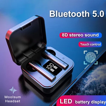 Air2S TWS Bluetooth 5.0 Bezdrôtový Digitálny Displej In-ear Športové Slúchadlá Slúchadlá