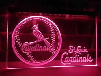LA265 - StLouis Kardináli Baseball LED, Neónové Svetlo, Prihláste domova remeslá