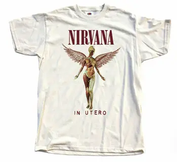 Nirvana V Utero Prírodné T Shirt Kurt Cobain Všetkých Veľkostiach S Až 5Xl