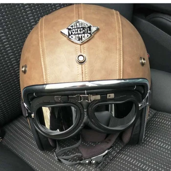 Prilby Spitfire Motocyklové prilby jet Vintage prilba Otvorené tvár retro 3/4 pol prilba casco moto capacete motociclismo