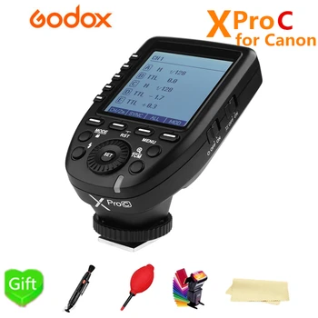 Godox Xpro-C Spúšť 2.4 G Bezdrôtový HSS E-TTL flash Vysielač Pre Canon 1300d 6d 1100d 60d 1000D 7D 650D 70 D 700D Fotoaparát
