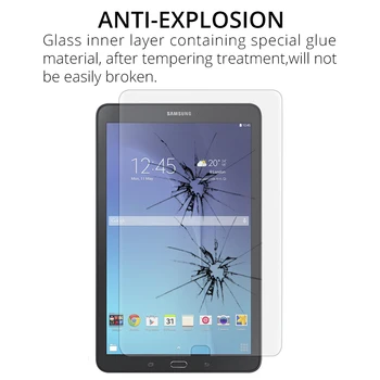 Tvrdené Sklo Screen Protector Samsung Galaxy Tab E 9.6 T560 T561 SM-T560 SM-T561 Tablet Ochranné Sklo Stráže Film