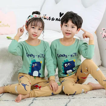 Deti, Chlapci Dievčatá Oblečenie Detské Pyžamo 2020 Jeseň Dlhý Rukáv Nastaviť Cartoon Králik Jednorožec Detí Sleepwear Zimné Deti Pyžamá
