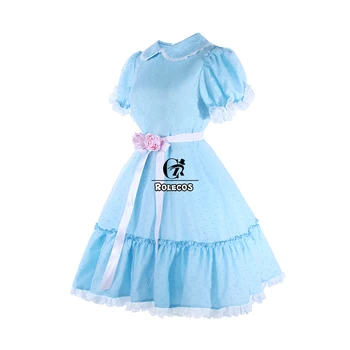 ROLECOS Lolita Modré Šaty Svieti Dvojičky Cosplay Kostým Halloween Kostým Ženy Sladké Šaty Renesancie Viktoriánskej Šaty