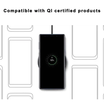 Pôvodné Samsung S10 EP-P110010W Rýchlo Qi Bezdrôtovú Nabíjačku Pad pre Galaxy S9 S8 Plus pre LG G3 G6 G7 G8S G8X V30 + V35 V40 V50 S