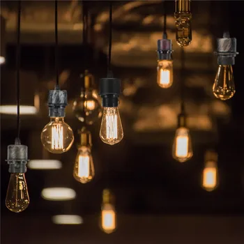 Retro Prívesok Svetlo E27 objímky pre 110V 220V led/Žiarovky Edison žiarovka Vintage Retro dekor visí Lampa