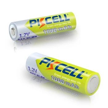 20pcs PKCELL AAA Batéria 1000mAh 3A Ni-MH AAA Nabíjateľné Batérie Batérie Do 1,2 V NIMH Baterias pre Fotoaparát Baterky, Hračky