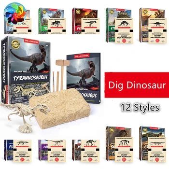 Kopať Fosílie Dinosaurov Výkopové Hračky Archeologické Hračky DIY Montáž Model Hračky pre Deti detský Dary