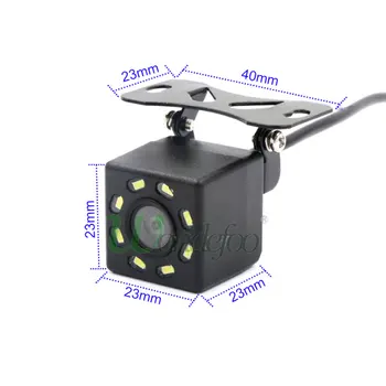 8 LED svetlo univerzálny auto zadná kamera s zadnej strane obrazu HD cmos parkovanie záložný fotoaparát vodotesný pre nočné videnie pre nissan toyota