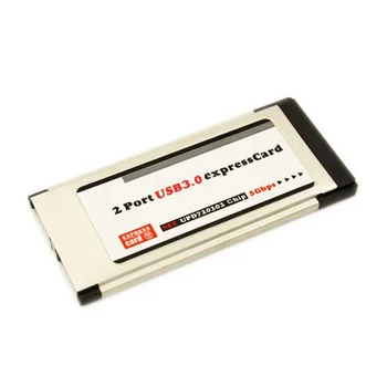 High-Speed 2 Port Skryté vo Vnútri USB 3.0 Usb3.0 Expresscard 34 mm Express Card Adaptér Converter pre Notebook Notebook