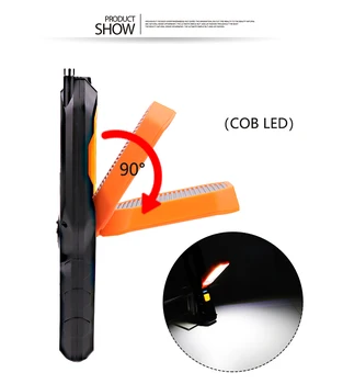 Prenosné USB Nabíjateľné Pracovné Svetlo Magnetické Práce Lampa COB LED Blesk, Kontrola Horáka pre Opravu Havarijných