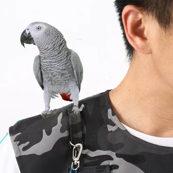 Papagáj Anti-Scratch Chránič Ramien Zavesiť Vták Anklet Hračky Multi-Funkčné Pet Pad Plienky Šatka pre Malé a Stredné