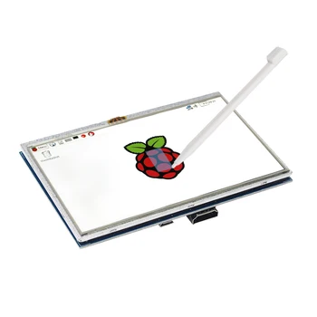 Raspberry Pi 4 Model B 5 palcový Dotykový displej TFT HDMI 800x480 Displej LCD Dotykový Displej pre Raspberry Pi 3 Model B+/3B PC Notebook
