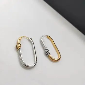 2020 anillo oro blanco y diamantes Biele zlato šitie Kostra Náušnice Earing Aros Šperky Pre Ženy CC barble náušnice