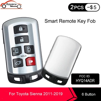 KEYECU pre Toyota Sienna 2011 2012 2013 2016 2017 2018 2019 Smart Remote príveskom 6 Tlačidlo 314.3 MHz FCC ID: HYQ14ADR