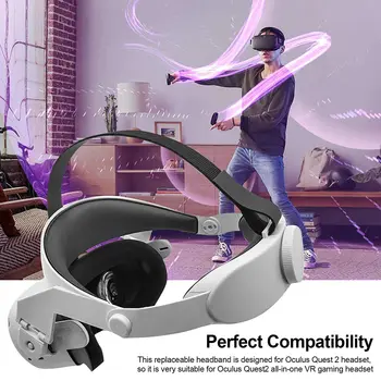 Náhradné Elite Popruh pre Oculus Quest 2 Hlavu Pásik hlavový most VR Okuliare Headset Podporu pre Quest2 Virtuálnej Reality