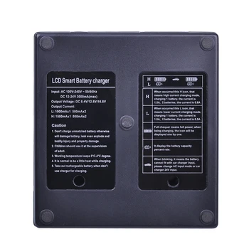 LCD Dual Smart Rýchlo Nabíjačka pre Canon LP-E4 LPE4 LP-E19 Canon EOS-1D C EOS-1D Mark III, EOS-1Ds Mark III, EOS-1D Mark IV, Fotoaparát